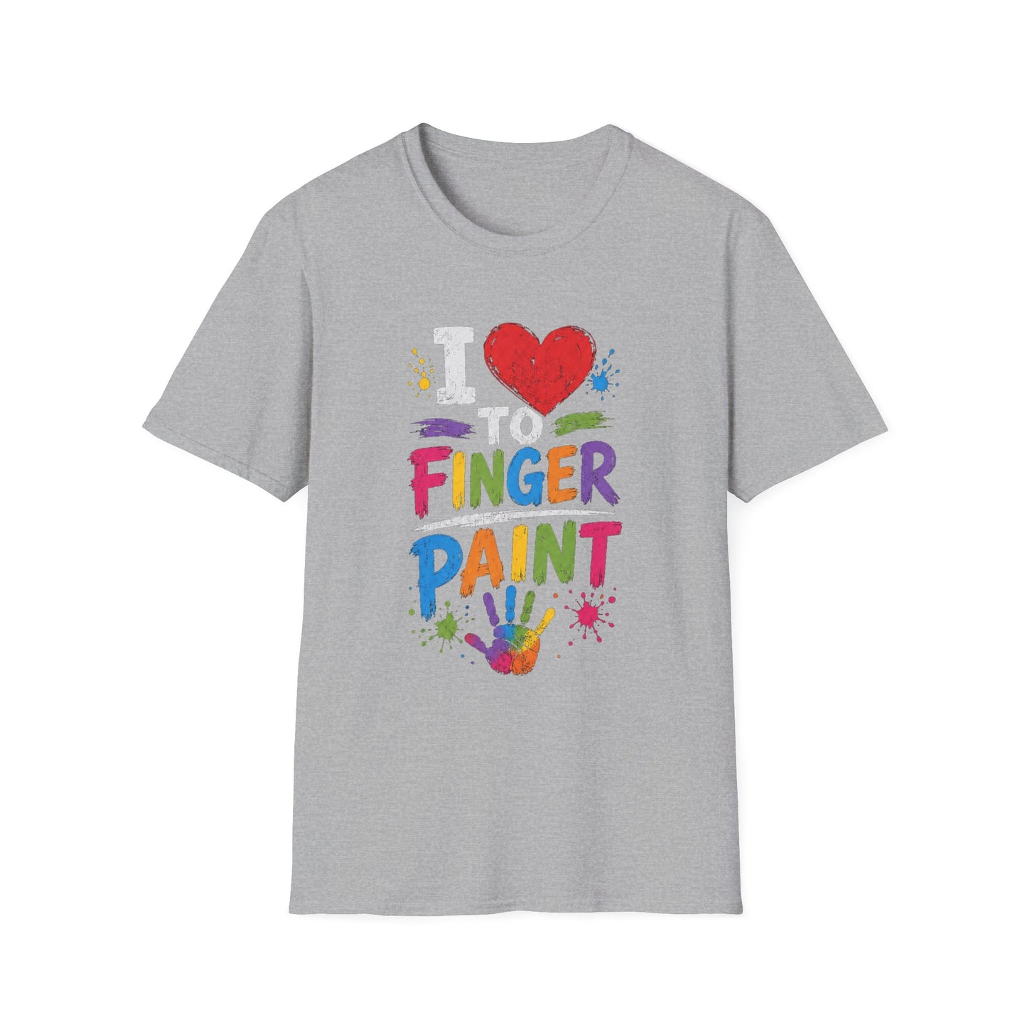 I LOVE TO FINGER PAINT UNISEX SHIRT