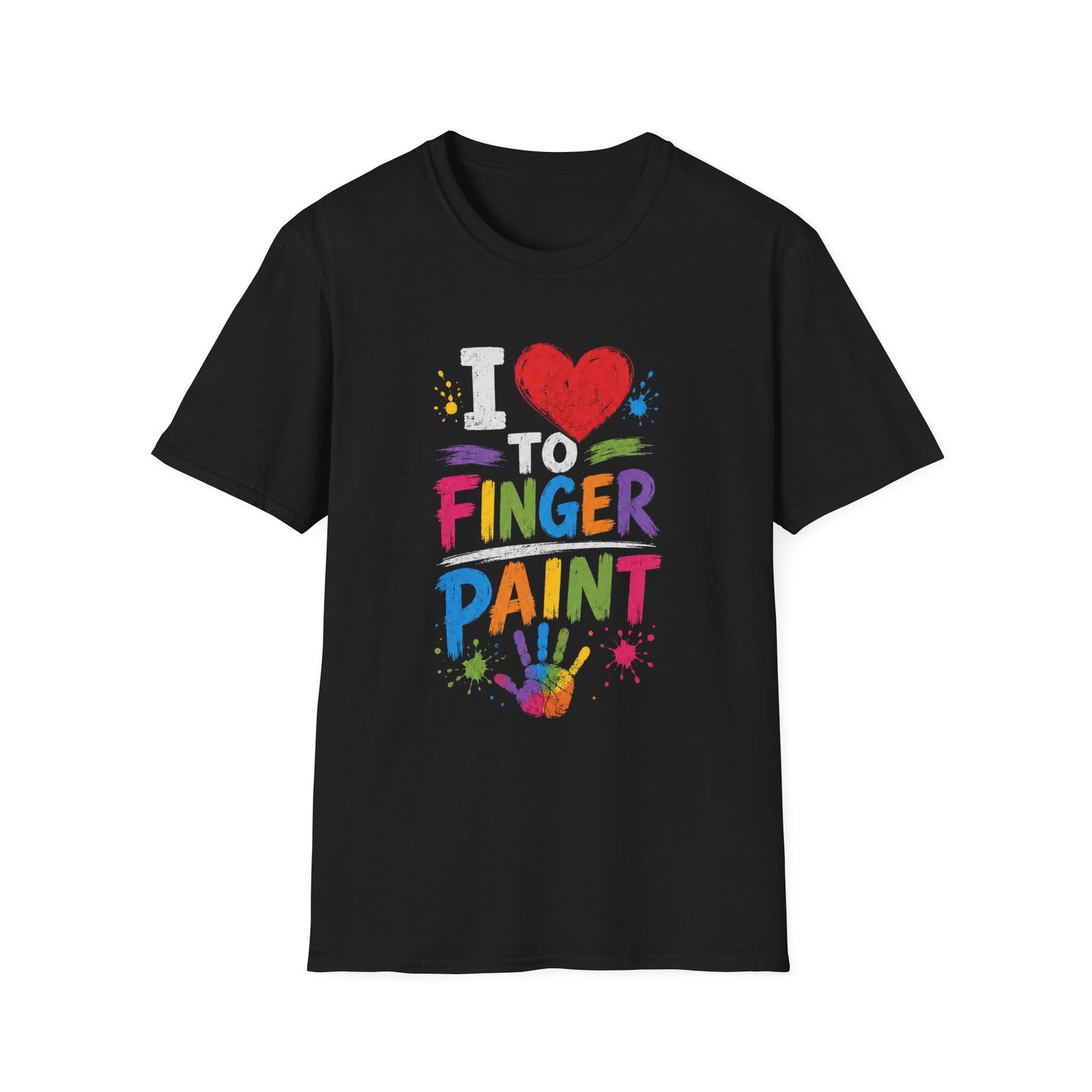 I LOVE TO FINGER PAINT UNISEX SHIRT