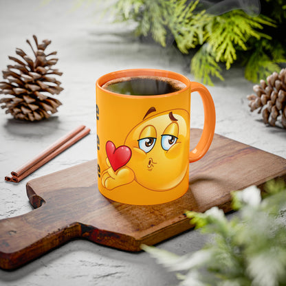 Emoji Heart Kiss Mug — Cute Self-Love Coffee Cup (11oz & 15oz)
