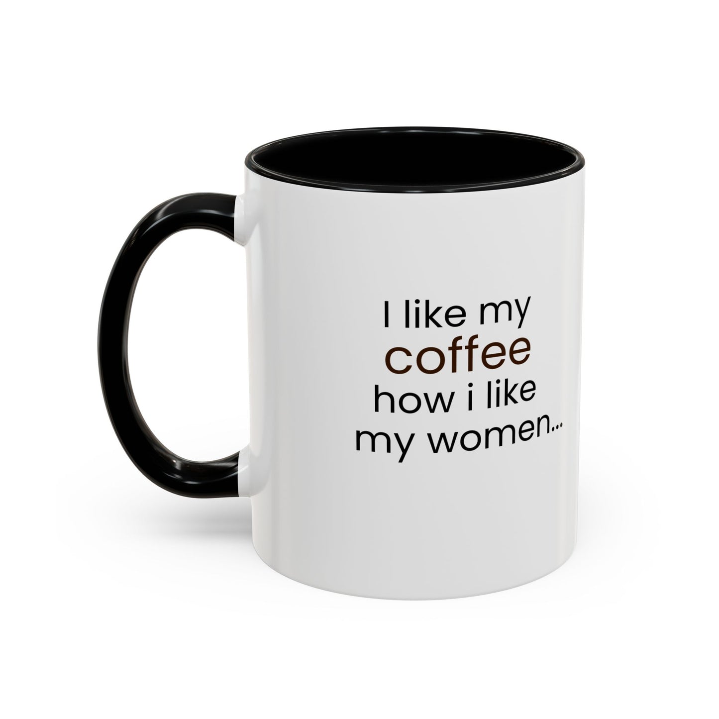 Black and Full Off Cream Mug