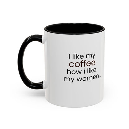 Black and Full Off Cream Mug