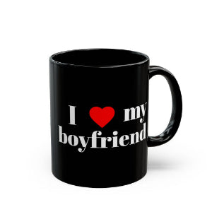 I Love My Boyfriend Black Coffee Mug — Romantic Valentine’s Gift (11oz & 15oz)