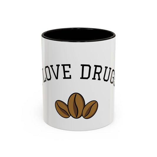 I Love Drugs Coffee Bean Mug (11oz/15oz)