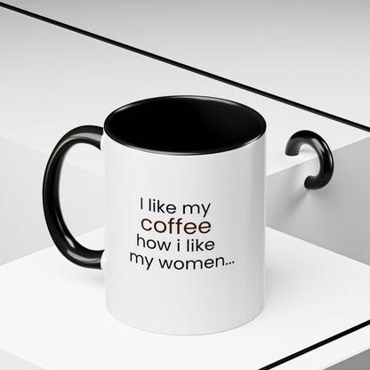 Black and Full Off Cream Mug