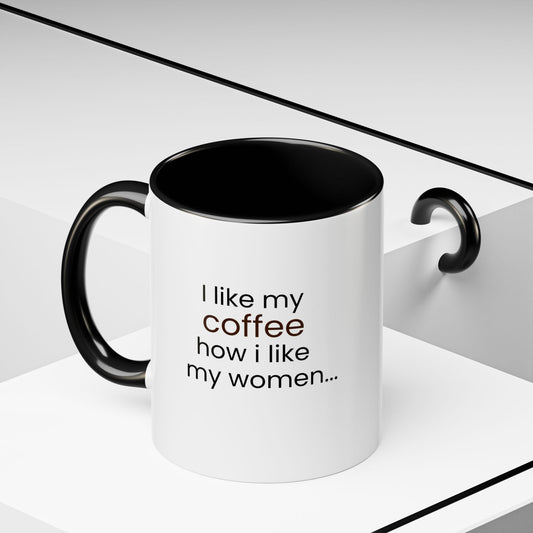 Black and Full Off Cream Mug